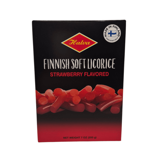 Huvudbild Finnish Soft Licorice Strawberry 200gr Halva