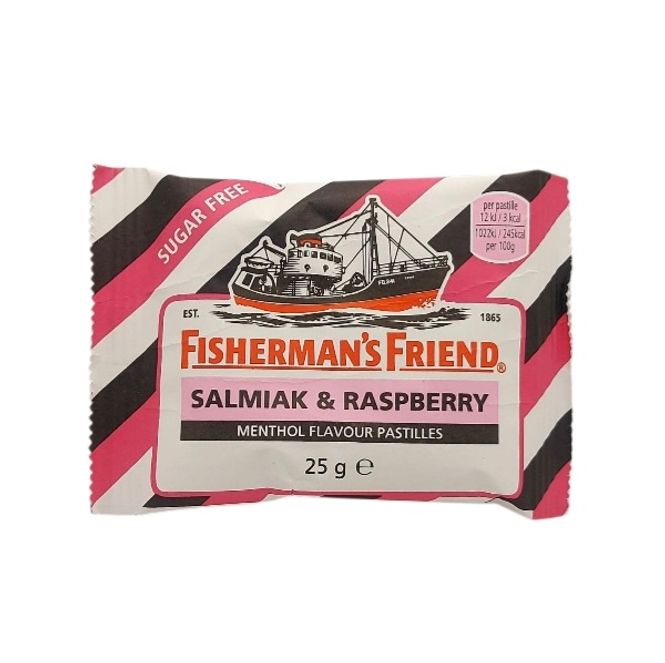 Huvudbild Fishermans Friend Salmiak & Raspberry 25gr
